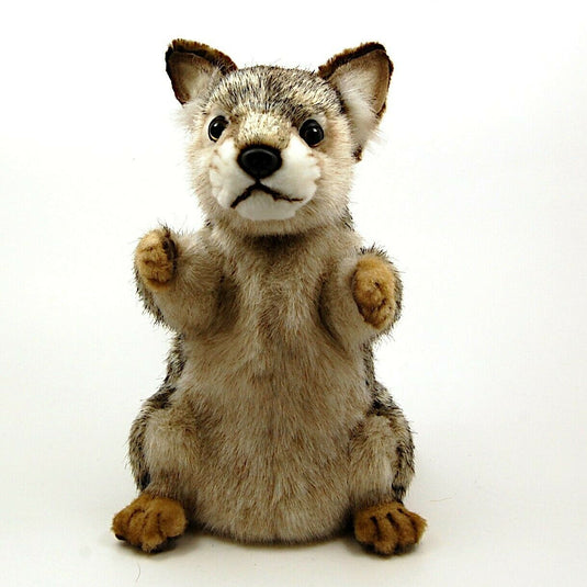 Wolf Hand Puppet Full Body Doll by Hansa Real Looking Plush Animal Learning Toy