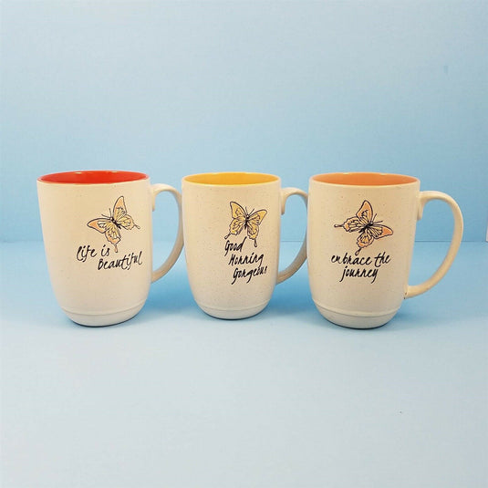 Butterfly Breeze Series Coffee Mug Cup Blue Sky Spectrum 16oz Your Choice Saying