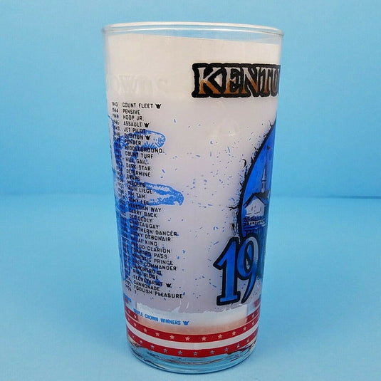 1976 Kentucky Derby 102 Mint Julep Beverage Glass, Winner Was Bold Forbes