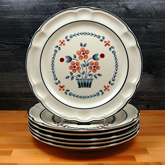 Hearthside Cumberland Brambleberry 6 Dinner Plates Dinnerware 10 5/8" (27cm)