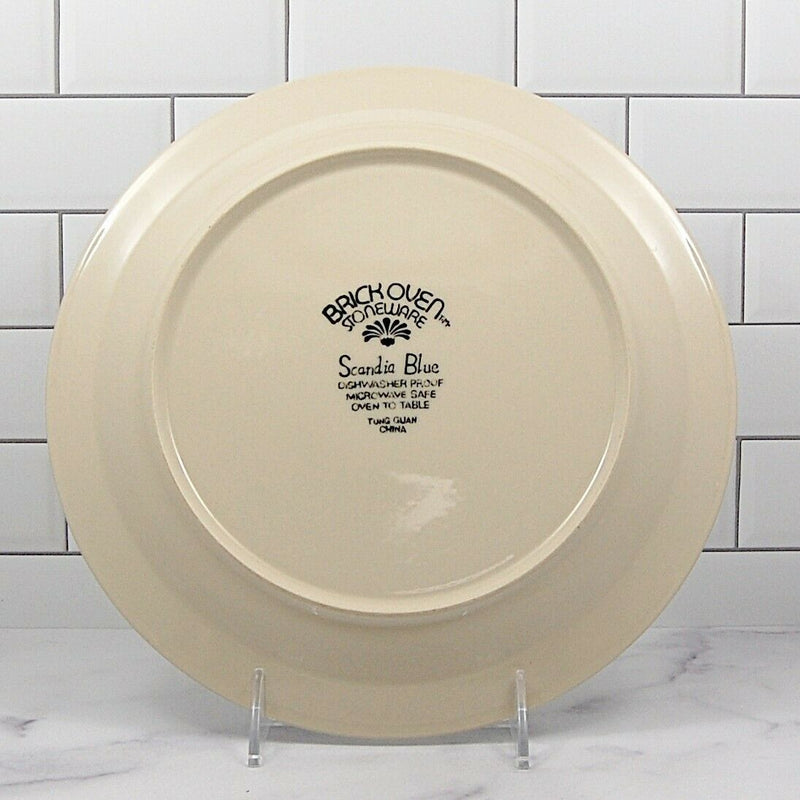 Load image into Gallery viewer, Brickoven Scandia Blue Stoneware Set of 4 Salad Plate Diameter is 7 7/8" (20cm)
