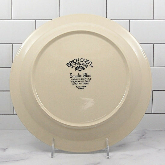 Brickoven Scandia Blue Stoneware Set of 4 Salad Plate Diameter is 7 7/8" (20cm)