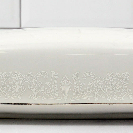 Crown Victoria Lovelace Collection Japan 1/4 lb Covered Butter Dish