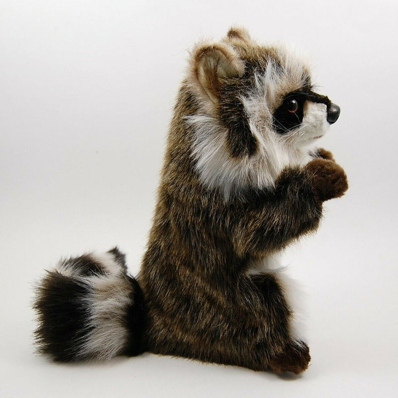 Load image into Gallery viewer, Raccoon Puppet Full Body Doll Hansa Real Looking Plush Animal Learning Toy
