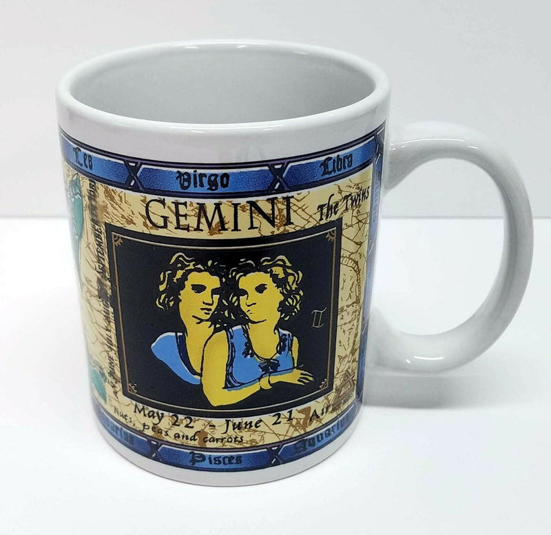 Load image into Gallery viewer, Gemini Zodiac Chinese Astrology Coffee or Tea Mug Cup Décor 12 oz 341ml 2 Sided
