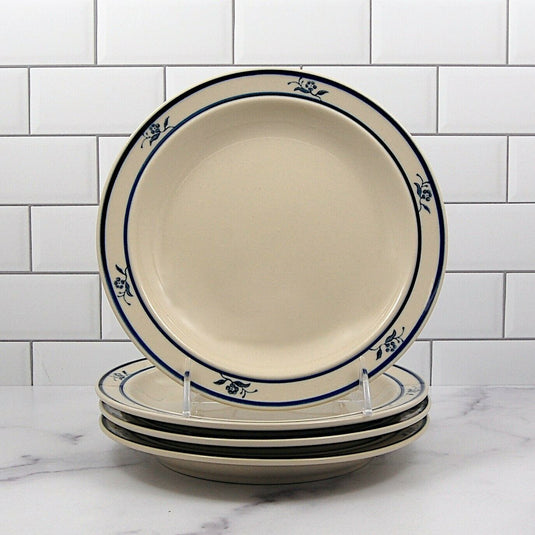 Brickoven Scandia Blue Stoneware Set of 4 Salad Plate Diameter is 7 7/8" (20cm)