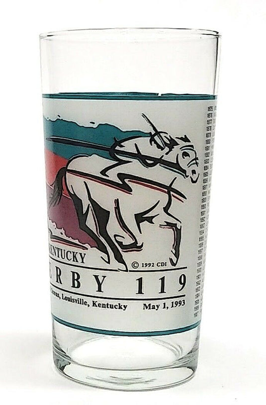 Kentucky Derby 1993 119th Mint Julep Beverage Glass Winner Was Sea Hero