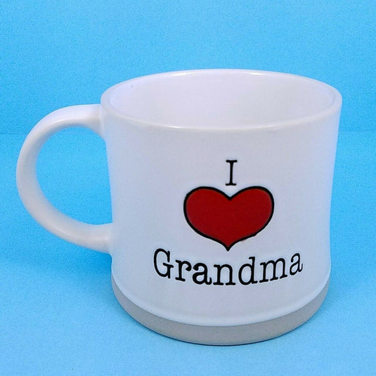 Coffee Mug Cup I Heart Grandma Beverage Ceramic 17 oz Spectrum Pen Pencil Holder