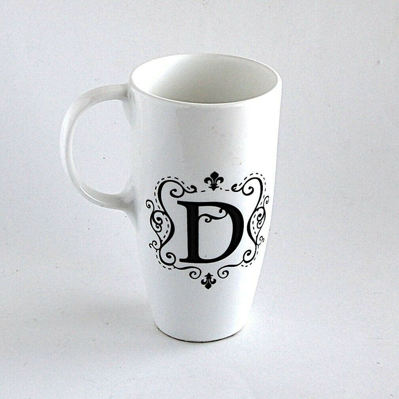 Load image into Gallery viewer, Monogrammed D Coffee Mug White Beverage Cup Kitchen Home Décor
