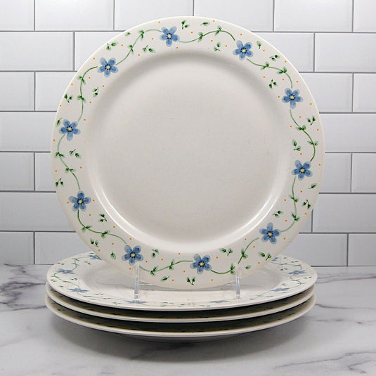 Pfaltzgraff Melissa Set of 4 Dinnerware Dinner Plates 10” 27cm Floral Tableware