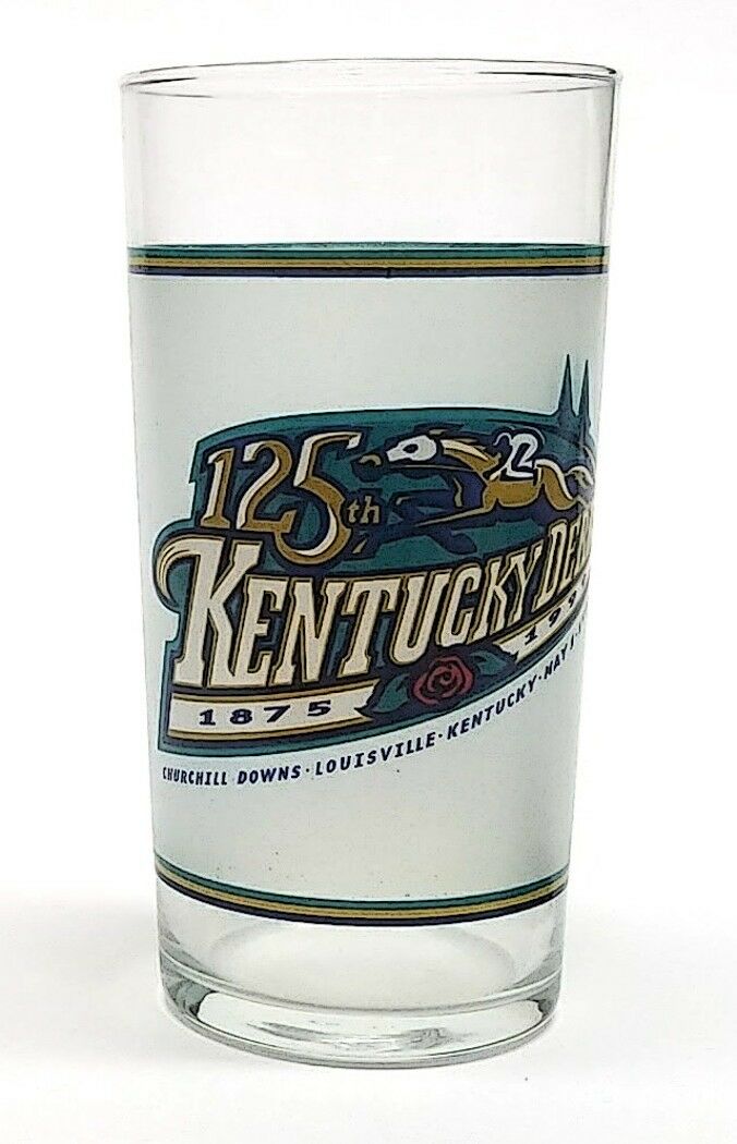 Load image into Gallery viewer, Kentucky Derby 1999 125th Mint Julep Beverage Glass Winner Was Charismatic
