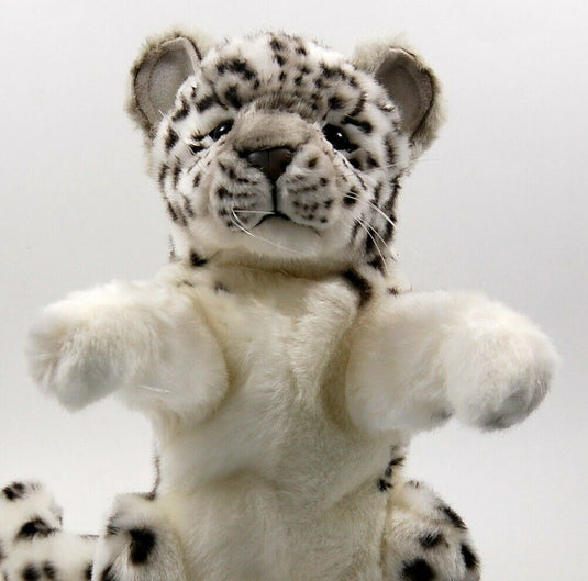 Snow Leopard Hand Puppet by Hansa True to Life Soft Plush Animal Learning Toy