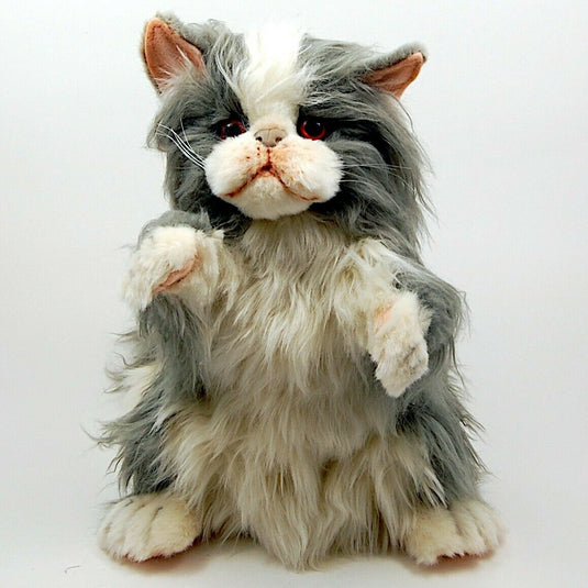 Tabby Cat Hand Puppet Full Body Doll by Hansa Real Looking Plush Learning Toy
