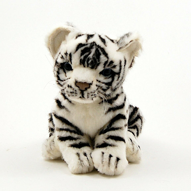 Load image into Gallery viewer, Tiger Cub White 6.5&quot; by Hansa True to Life Look Soft Plush Animal Learning Toys
