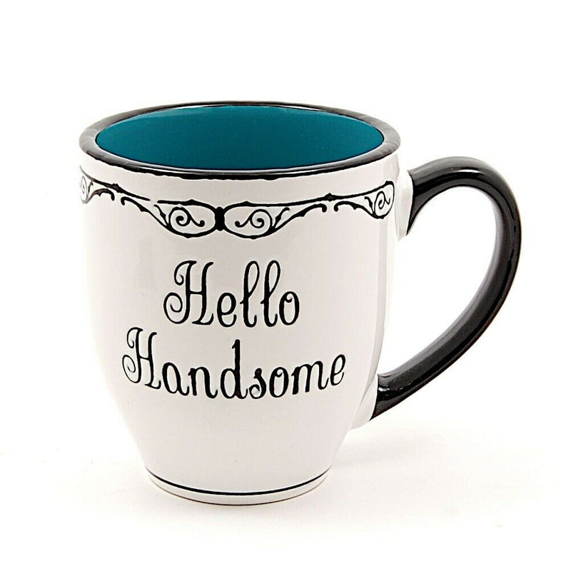 Load image into Gallery viewer, Coffee Mug Cup Set of 2 His and Hers Gorgeous Handsome 17oz (483ml)
