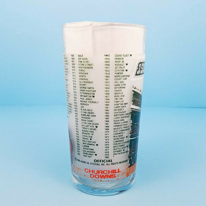 Load image into Gallery viewer, 1980 Kentucky Derby 106 Mint Julep Beverage Glass, Winner Was Genuine Risk
