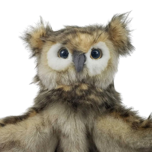Owl Full Body Hand Puppet doll by Hansa Real Looking Plush Animal Learning Toy